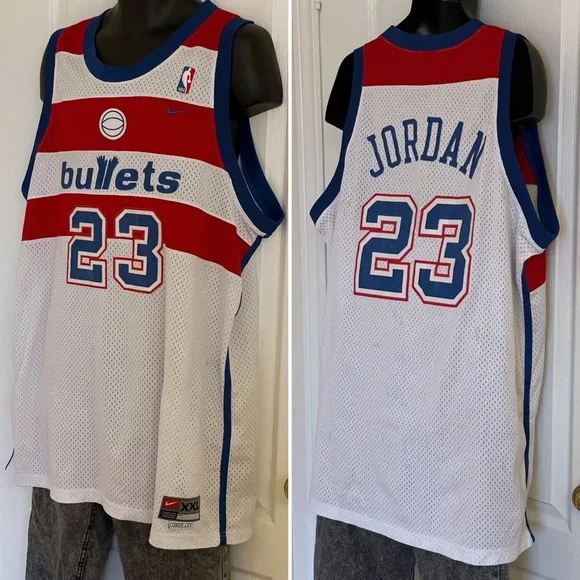 Michael Jordan Washington Bullets 2002/03 throwback game issued jersey, 2XL - Picture 2 of 15